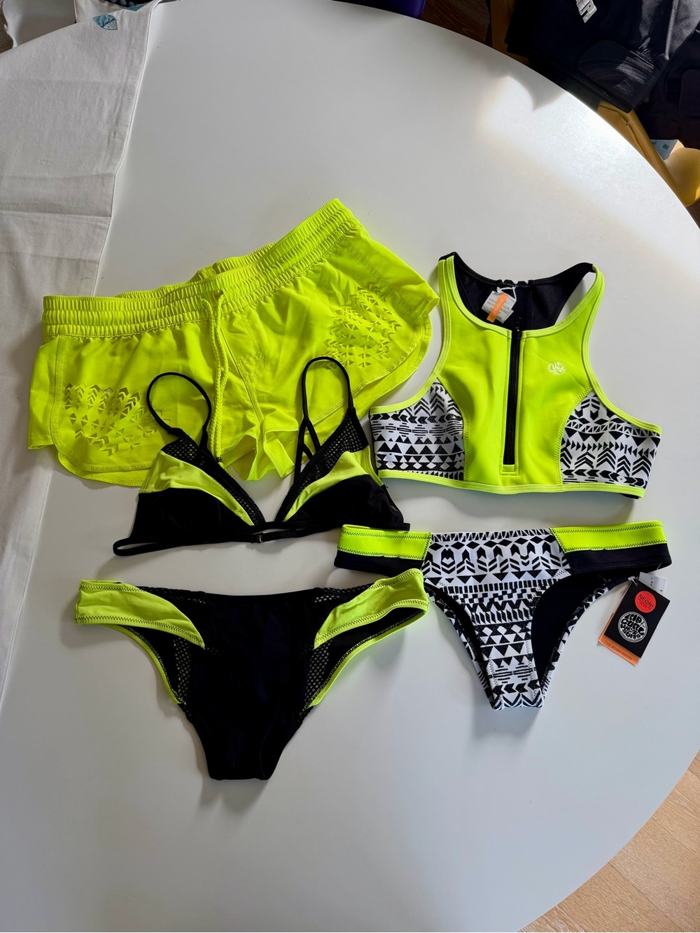 Y2K Inspired Neon Rip Curl Surf Bundle